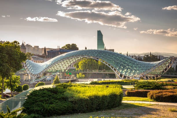 Kura River and Peace Bridge: Tbilisi’s Scenic Landmark and Modern Marvel